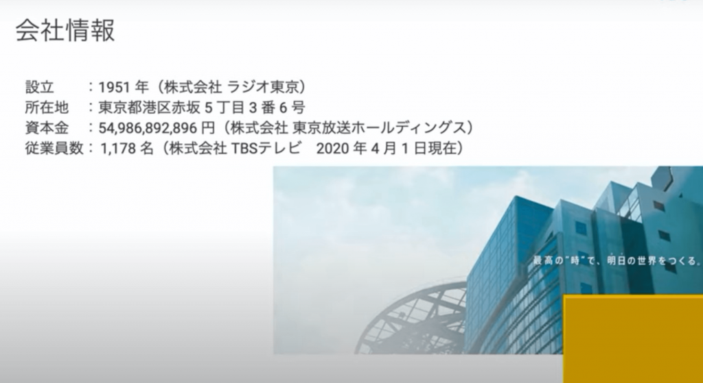 株式会社TBSテレビ様の企業概